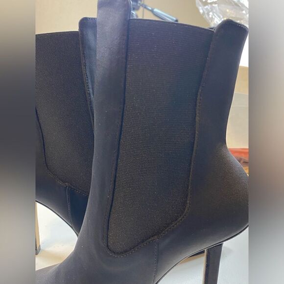 NIB Good American Women’s Black Scuba Neoprene Kickstand Heel Boots - Size 5.5 - Picture 13 of 13
